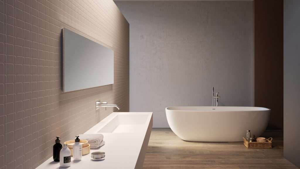 Le matériau de surface solide Structura peut prendre pratiquement n'importe quel motif.