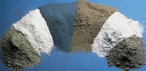 many cement colours indicating the types of cements