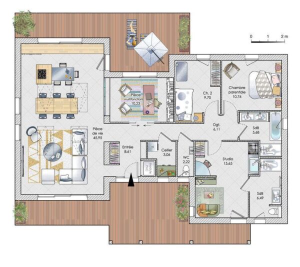 Une maison dotée d'une modularité visionnaire